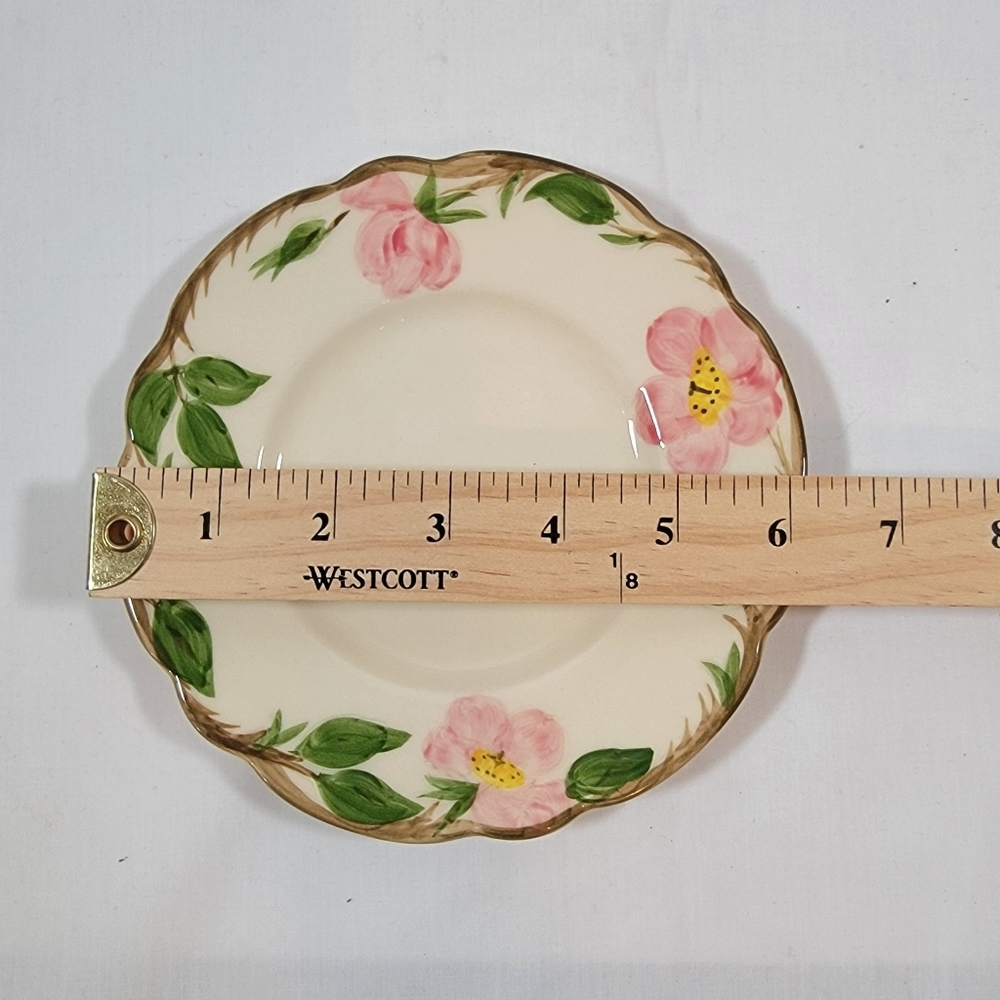 Franciscan Desert Rose Bread and Butter Plate Saucer USA 6" Made in USA Vintage - Picture 3 of 3